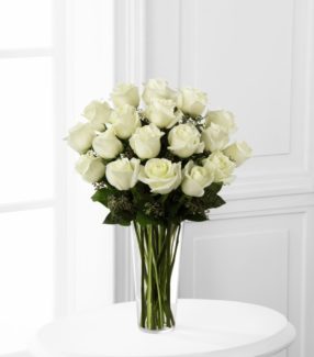 The FTD® White Rose Bouquet