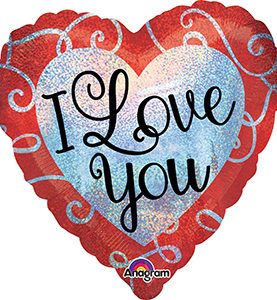 Sparkle Heart Love Balloon