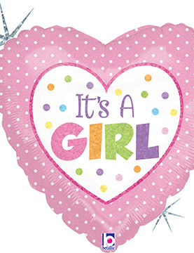 Baby Girl Dots Balloon